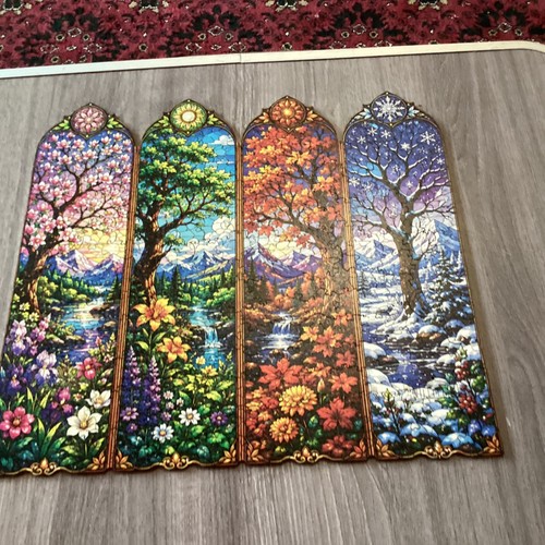 Jahreszeiten puzzle bögen - jahreszeiten,