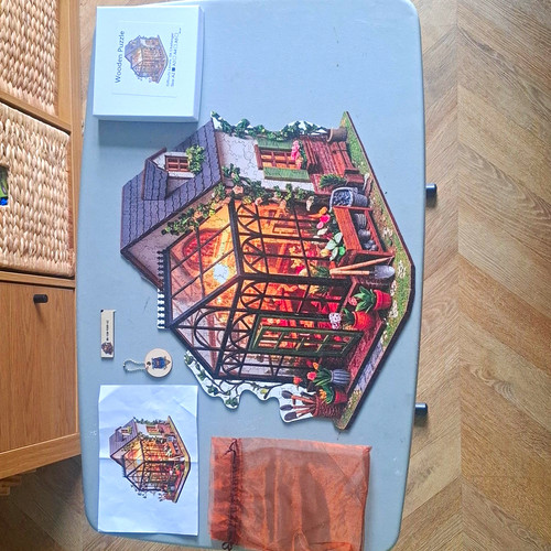 Holzpuzzle gewächshaus puzzle - holzpuzzle,