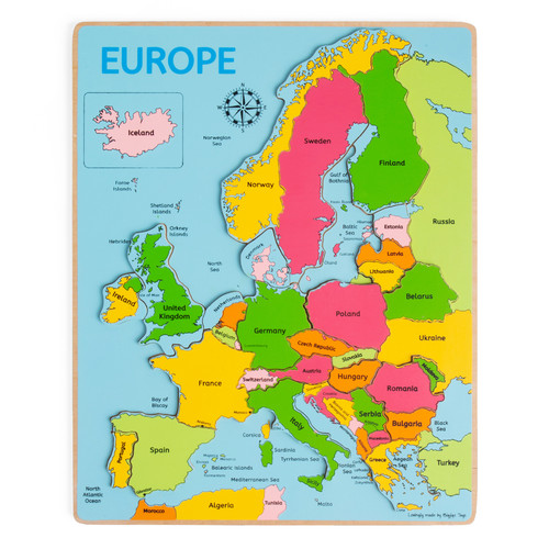 Bigjigs toys europa weltkarte - europa,