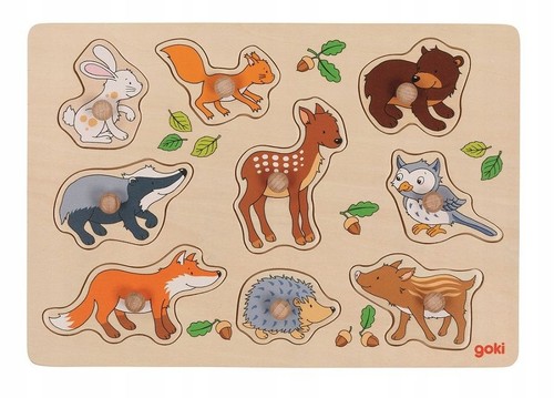 Goki holzpuzzle waldtiere für - goki,