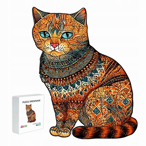 Holzpuzzle 121 teile katze - 121,