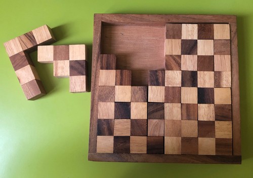 Puzzle pentomino holzpuzzle - puzzle,