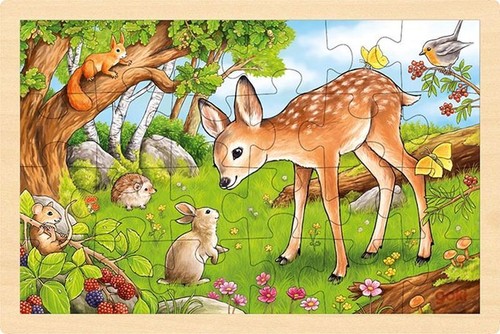 Goki holzpuzzle hirsch - goki,