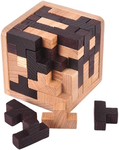 Würfelpuzzle teile holz - 54,