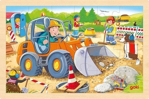 Goki holzpuzzle teile - holzpuzzle, 24