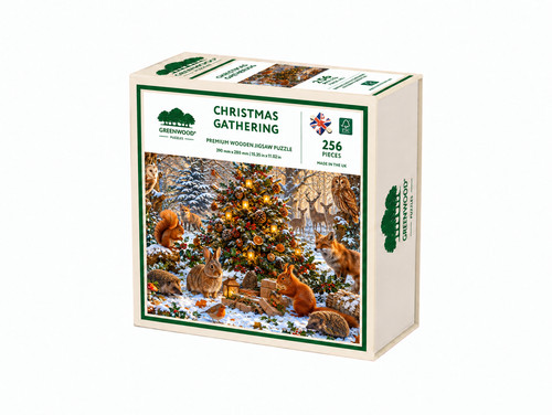 Christmas gathering holzpuzzle - christmas,
