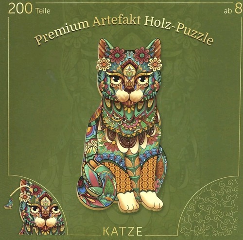 Premium artefakt holzpuzzel - artefakt,