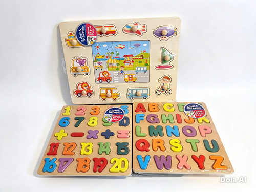 Stück kinder holzpuzzle - 3,