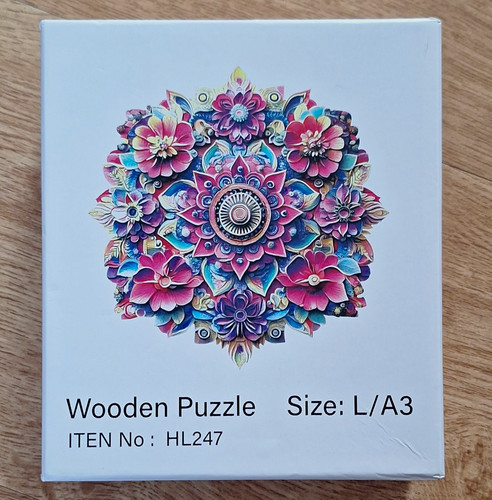 Floral mandala holzpuzzle - floral,