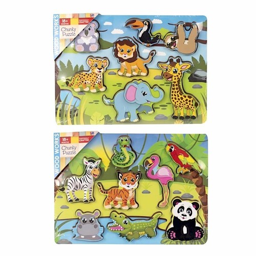 Chunky tiere holzpuzzle kinder - chunky,