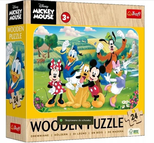 Trefl holzpuzzle mickey - trefl, 24